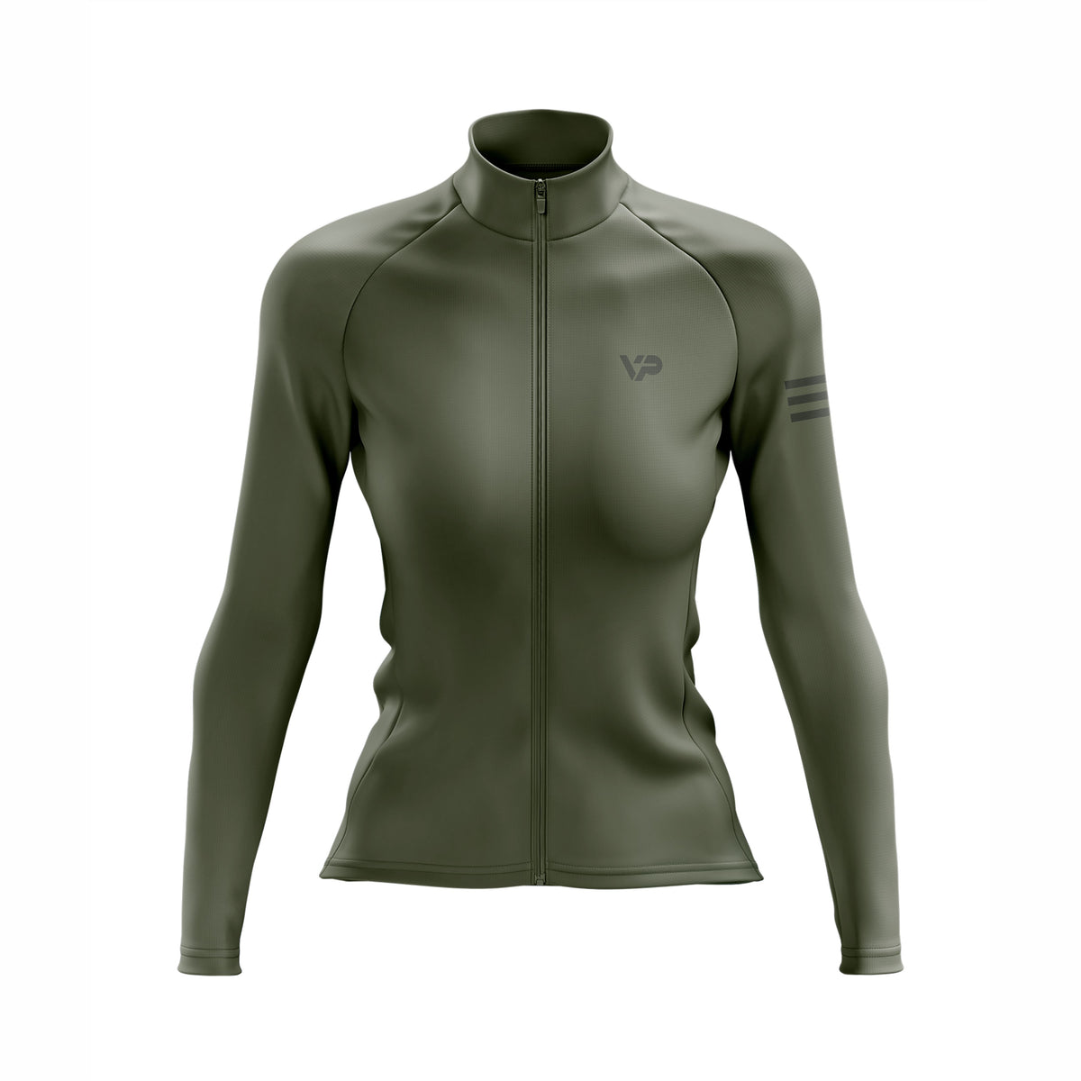Orange -Gradient Langarm -Radsport -Trikot