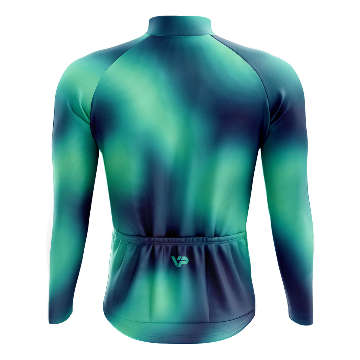 Teal Long Sleeve Cycling Jersey