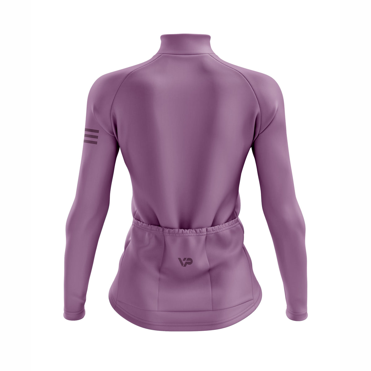 Women's Vintage Mauve Long Sleeve Cycling Jersey