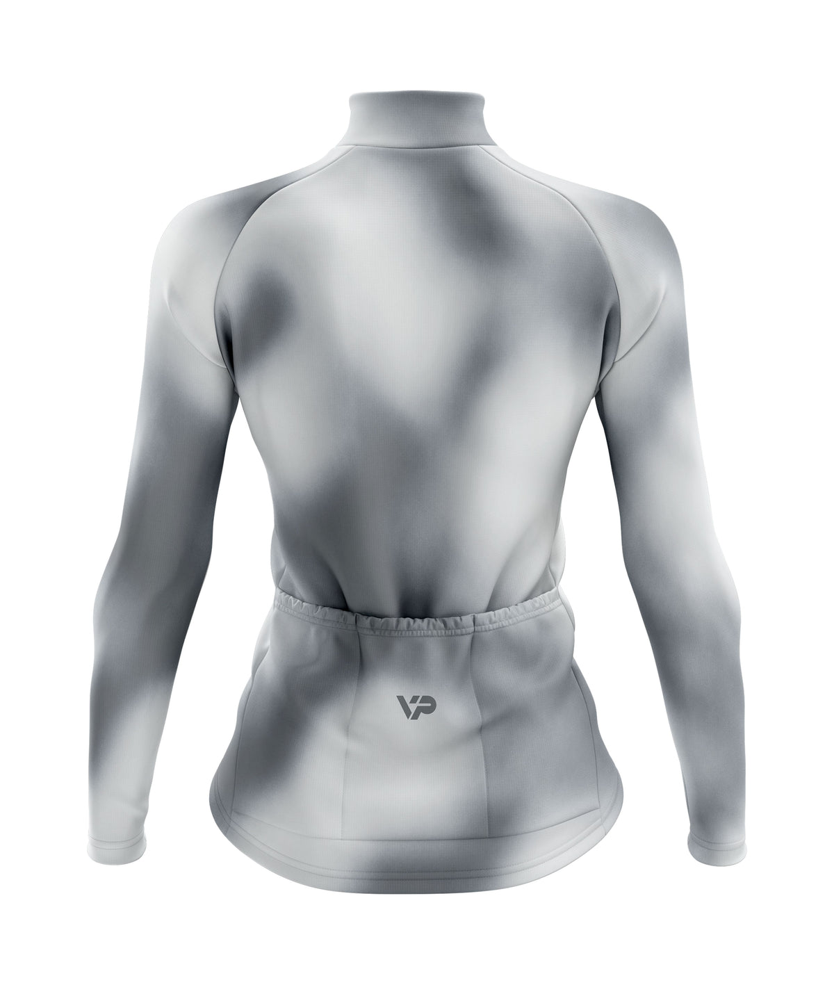 Women's Grey Gradient Long Sleeve Cycling Jersey