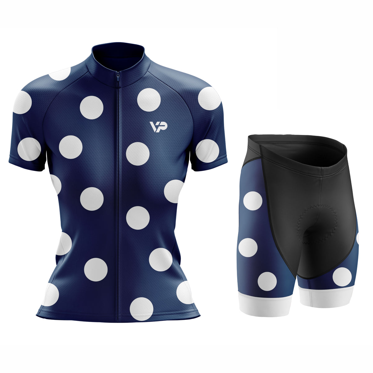 Women's Blue Dots Cycling Kit