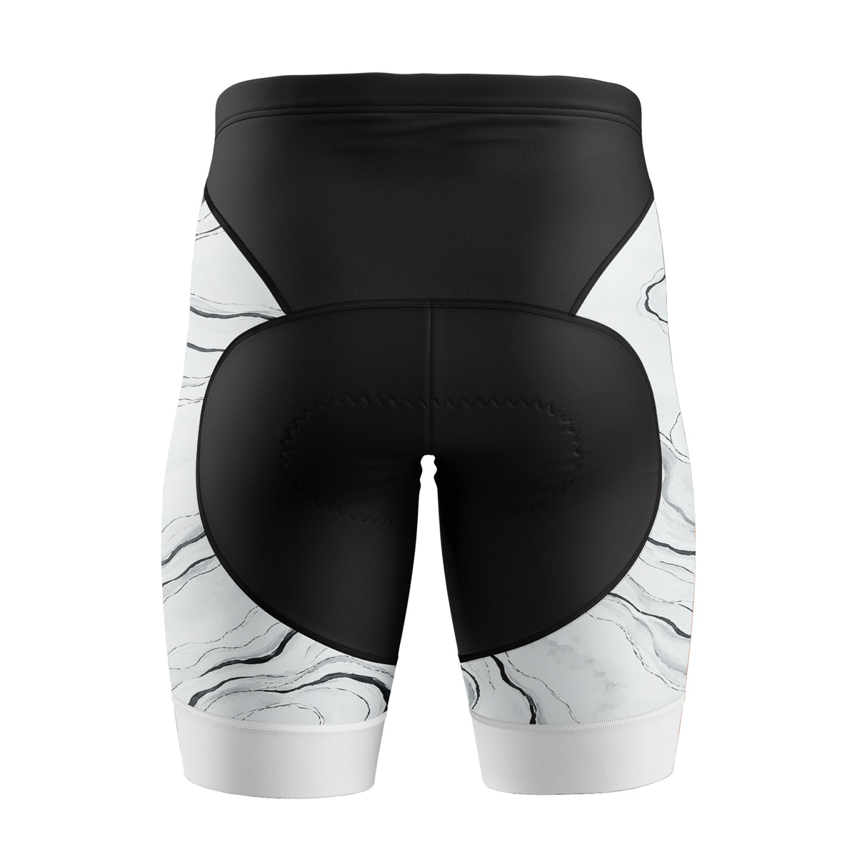 Women's White Waves Cycling Shorts
