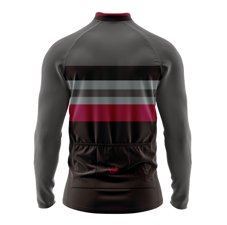 Grey Lines Winter Cycling Jacket Thermo Fleece