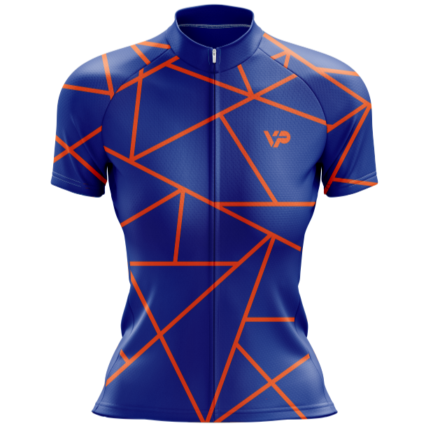 Women's Blue Cycling Jersey