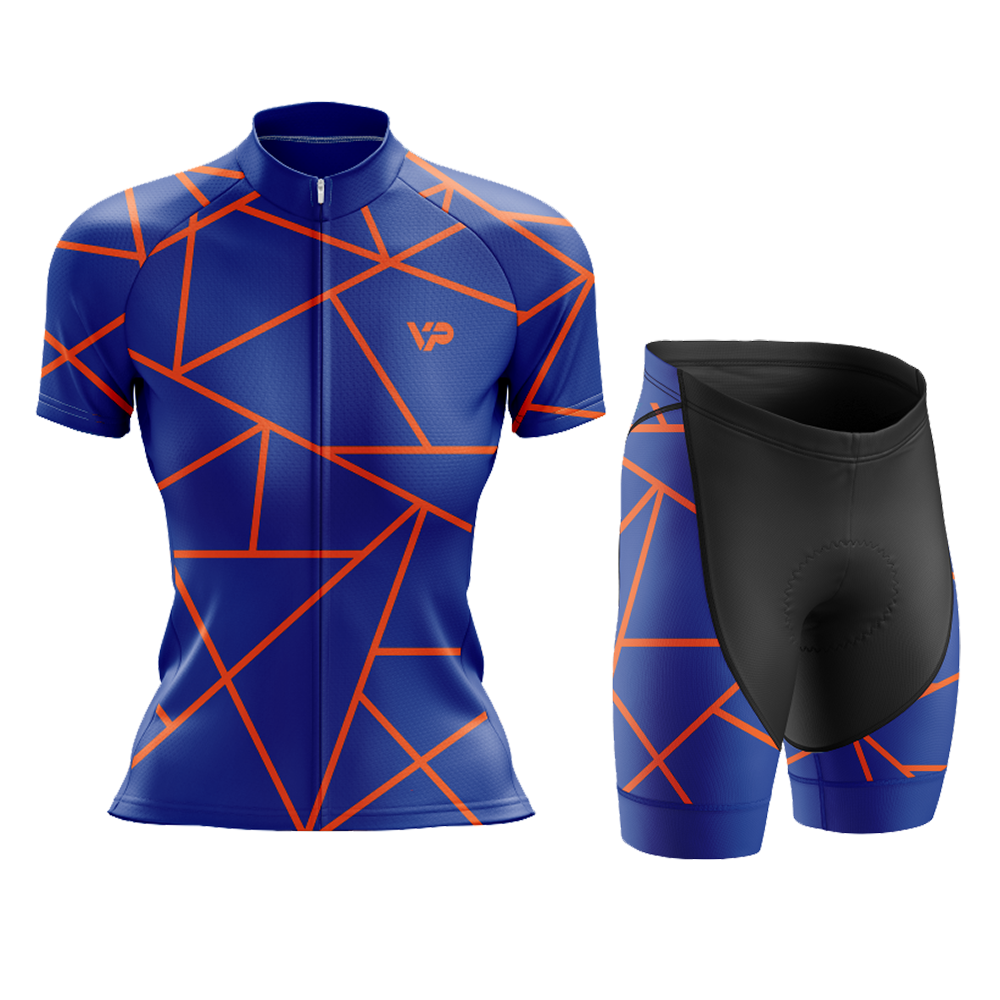 Women's Blue Cycling Kit