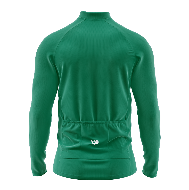 Green Long Sleeve Cycling Jersey