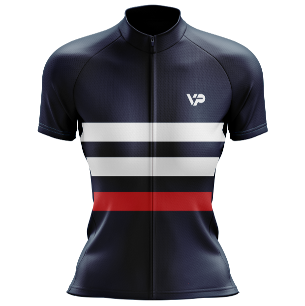Women's Blue Lines Cycling Jersey