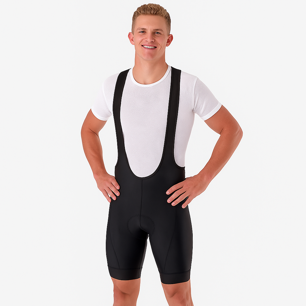 All Black Cycling Bib Shorts