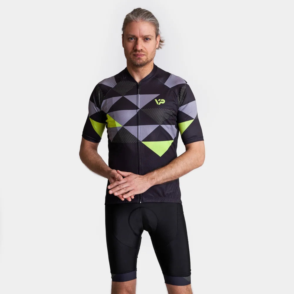 Black Cycling Jersey VP1