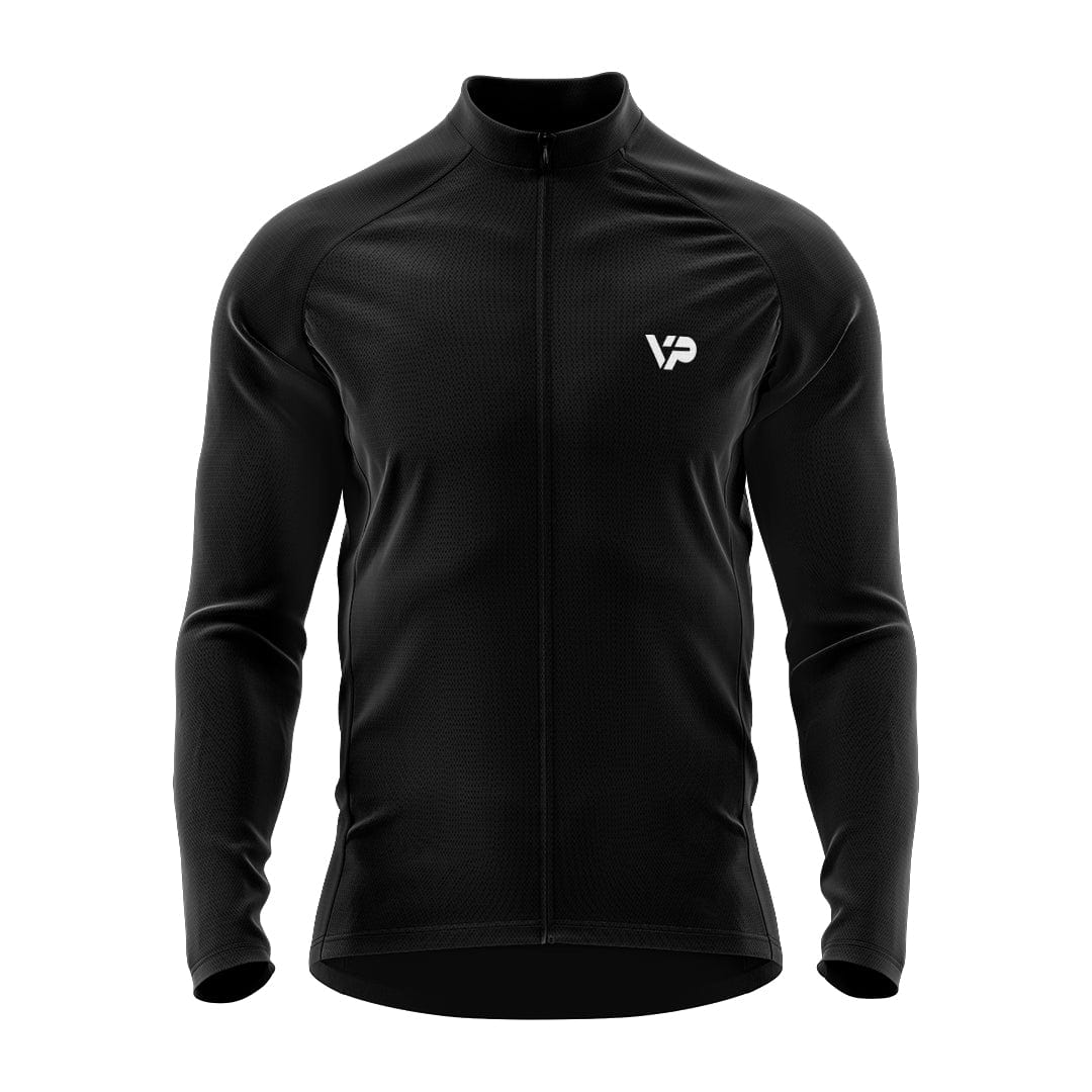 Black Long Sleeve Cycling Jersey