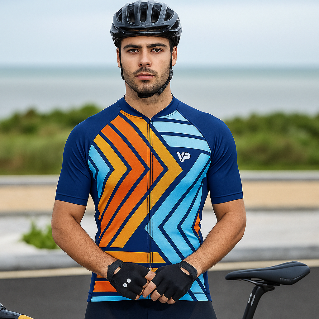 Blue Orange Cycling Jersey VP5