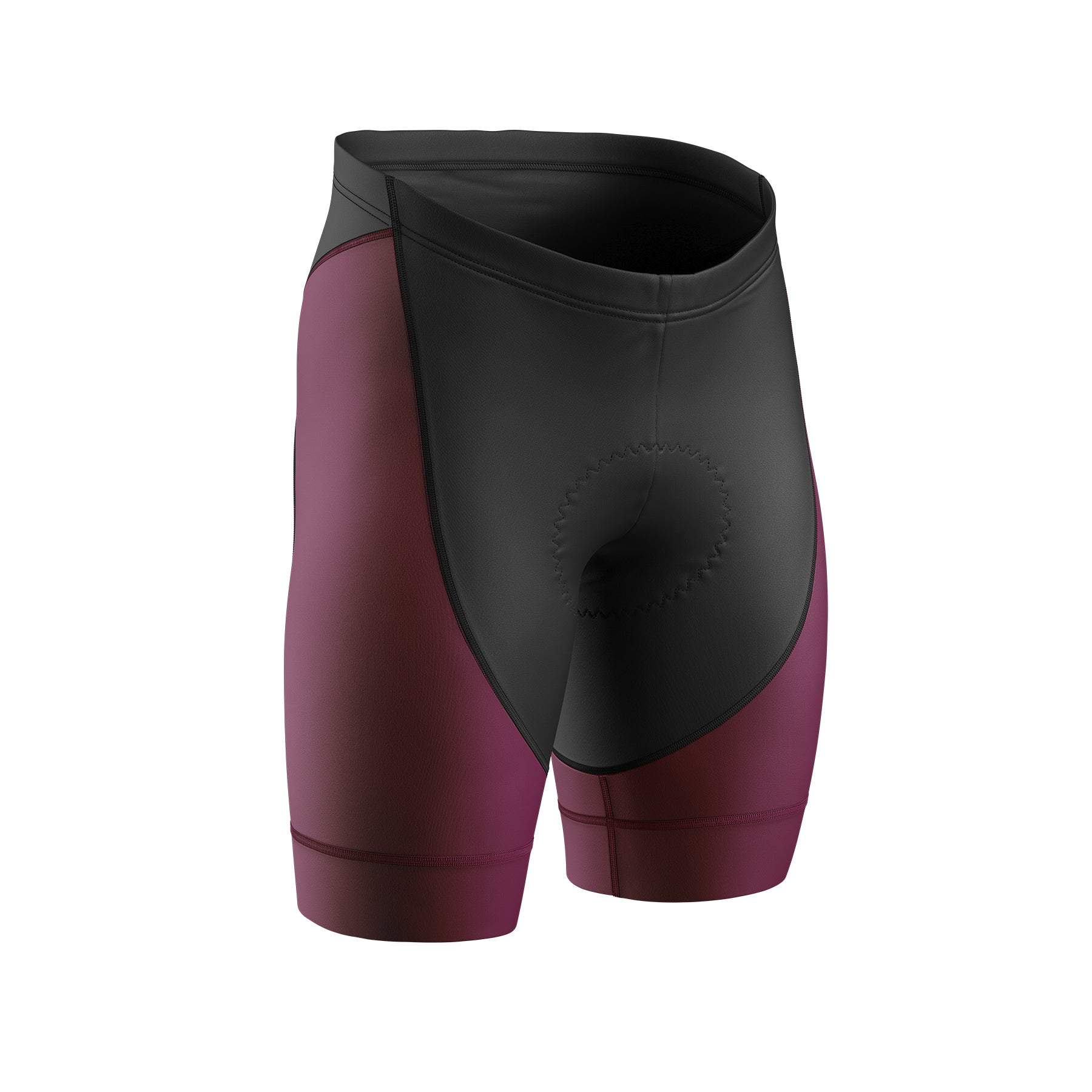 Burgundy Gel Padded Cycling Shorts