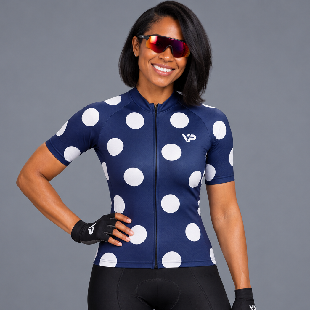 Women's Blue Dots Cycling Kit