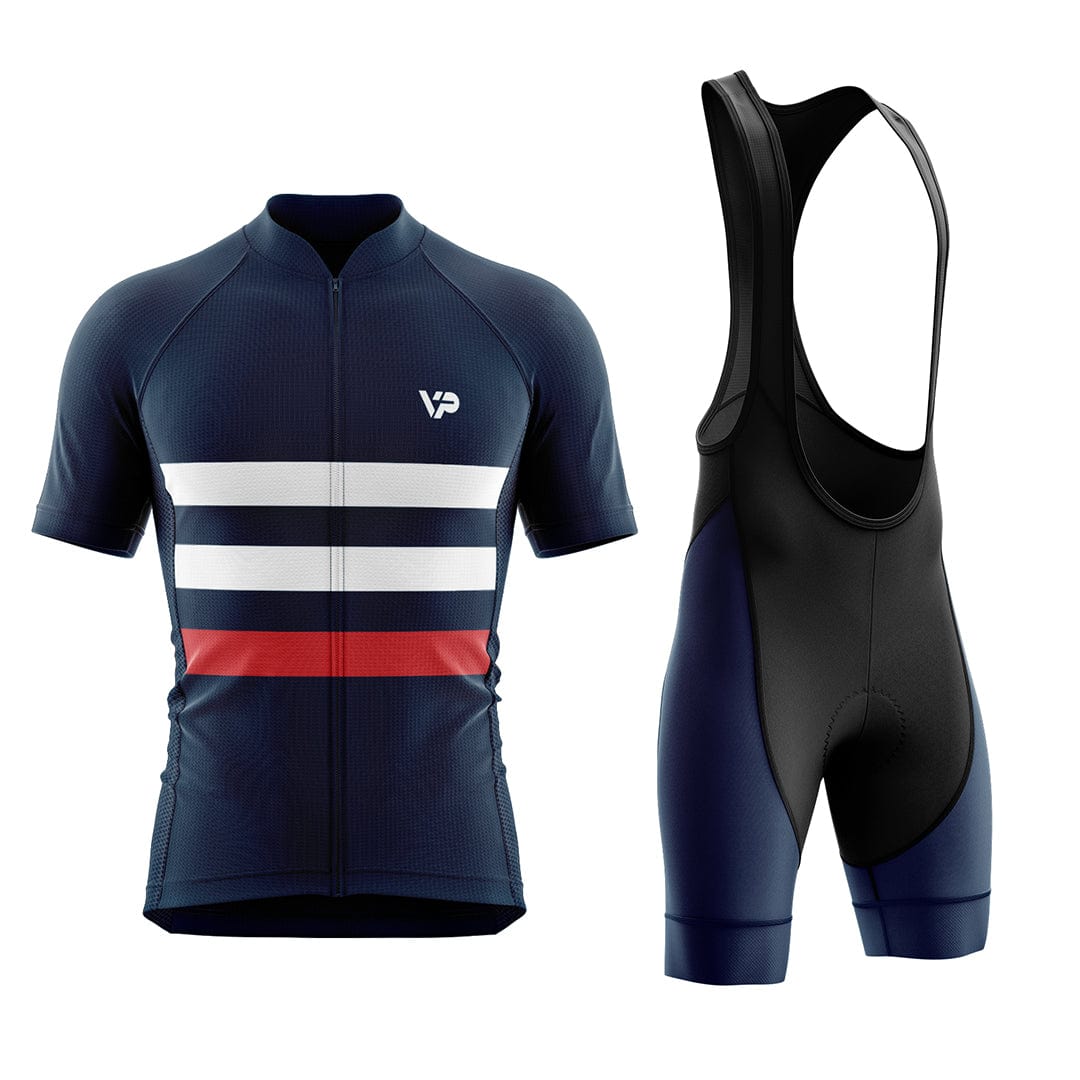 Dark Blue Lines Cycling Kit