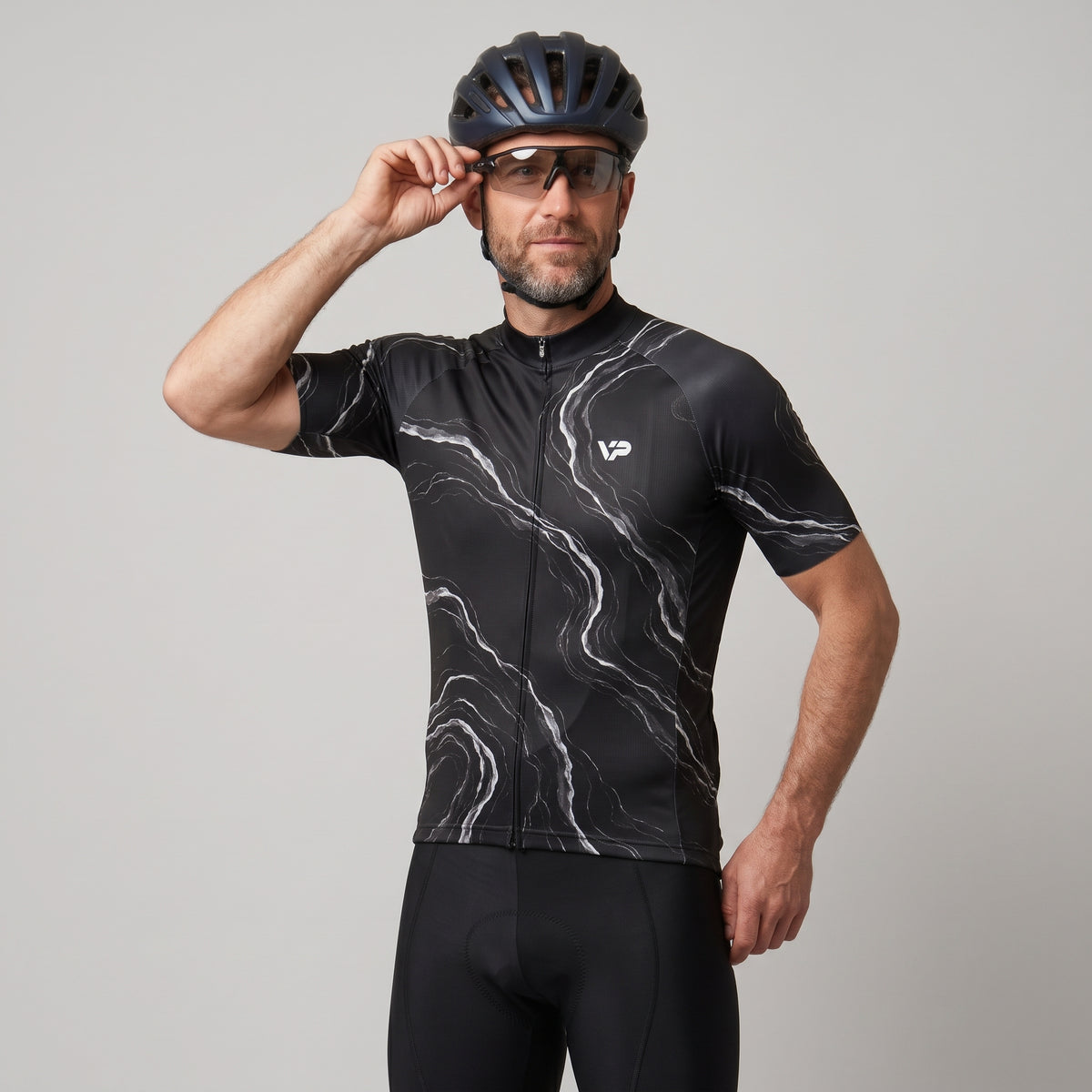 Black Waves Cycling Kit