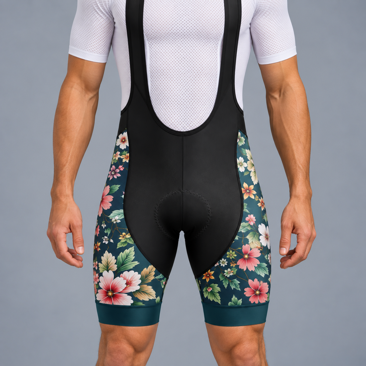 Khaki Garden Cycling Bib Shorts