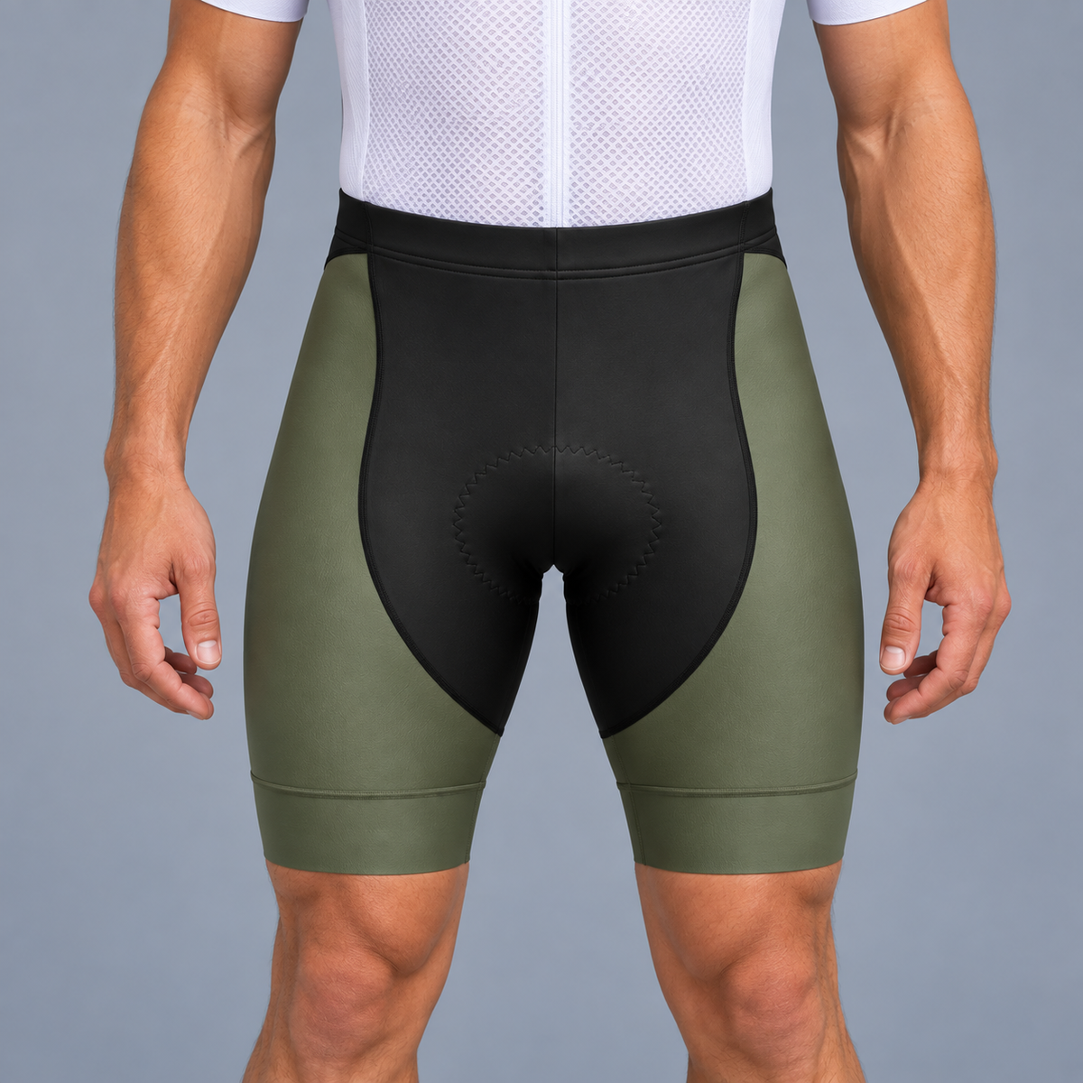 Khaki Padded Cycling Shorts