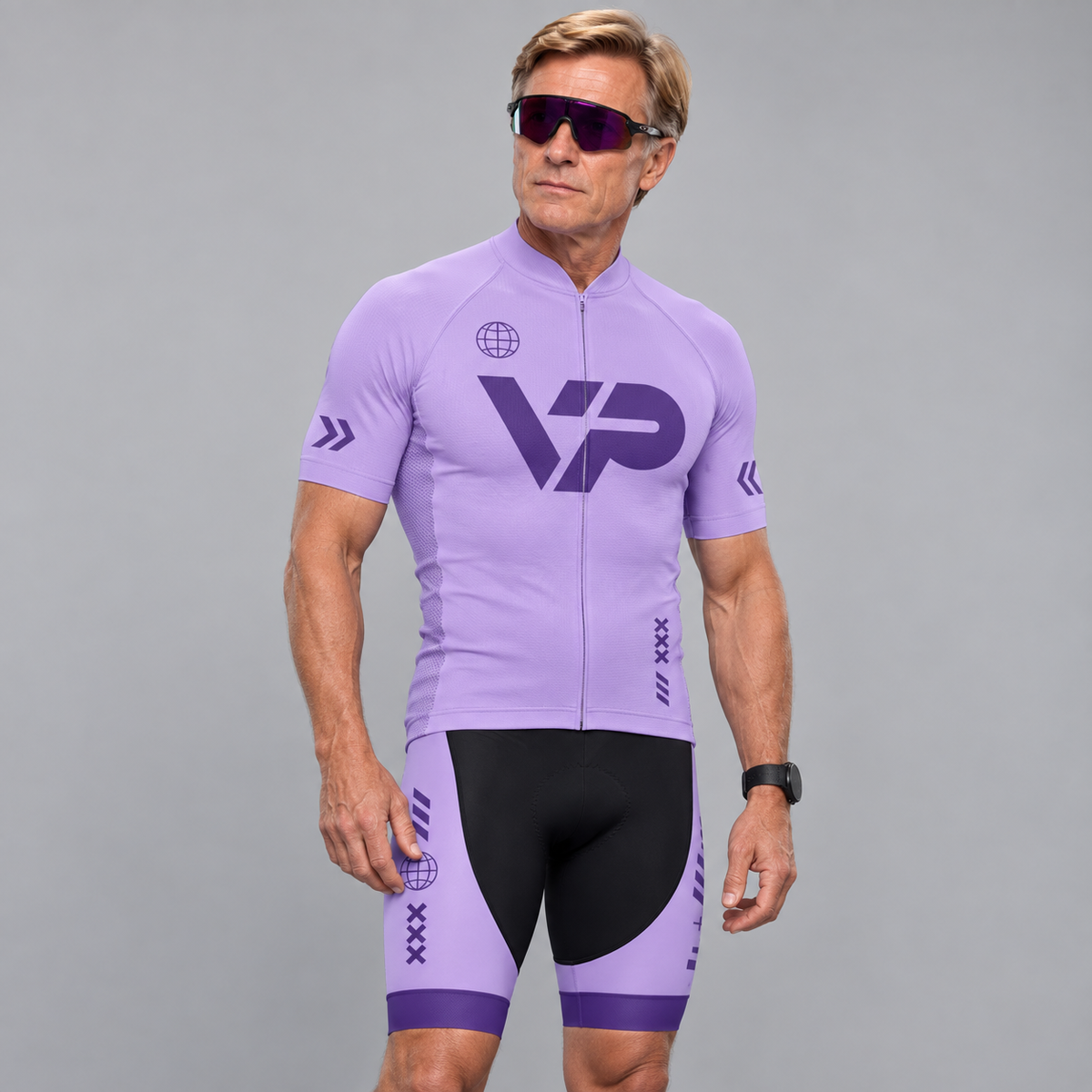 Lavender VP Cycling Bib Shorts-Victory Peak Cycling - 30% off now