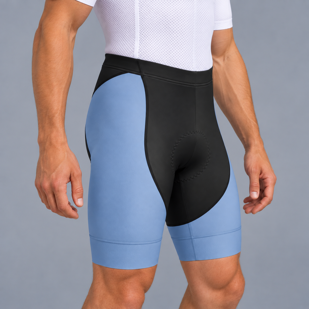 Light Blue Padded Cycling Shorts