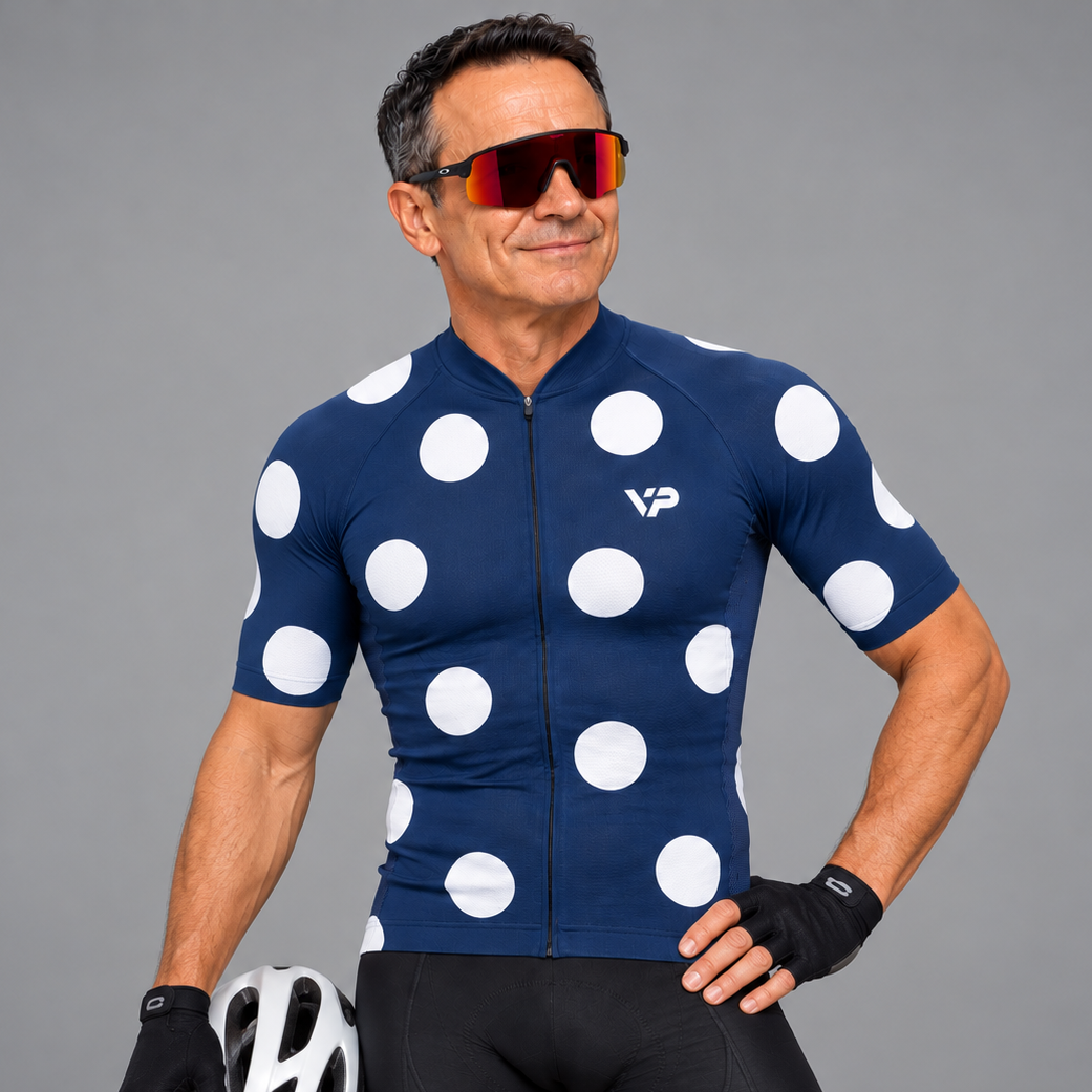 Polka_Dot_Cycling Jersey