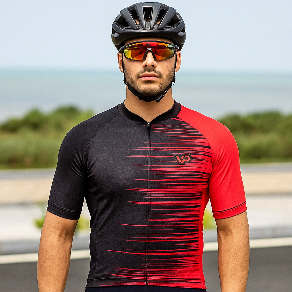 Red Cycling Jersey VP10