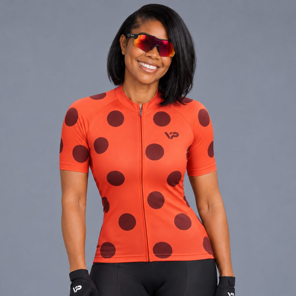 Women's Coral Gradient Cycling Jersey