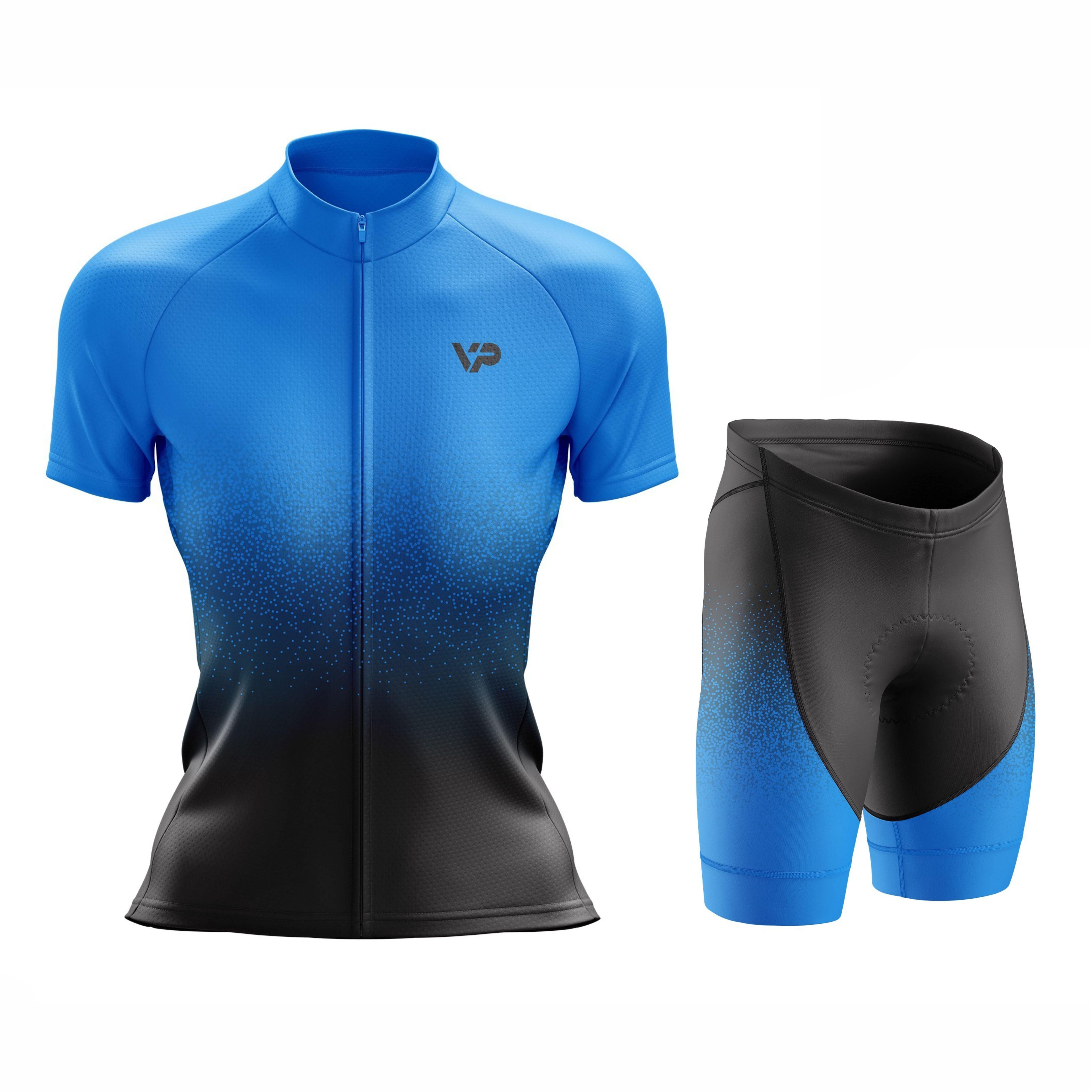 Women's Blue Cycling Kit