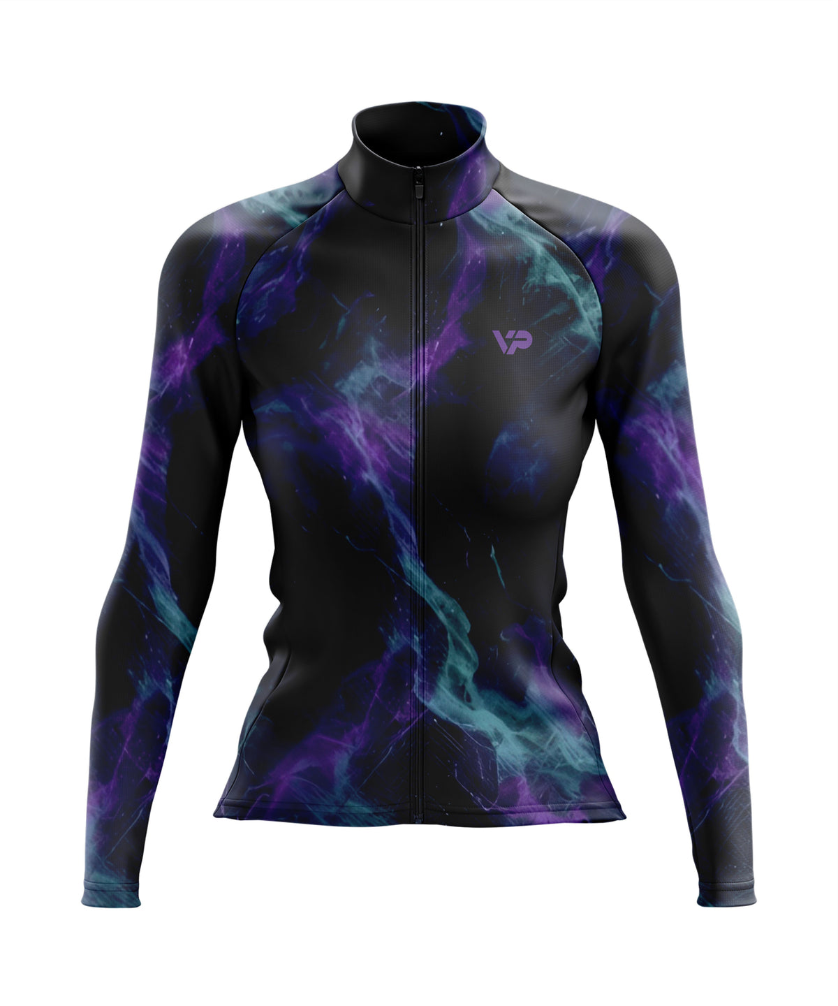 Women's Galaxy Long Sleeve Cycling Jersey-Victory Peak Cycling - 30% off now
