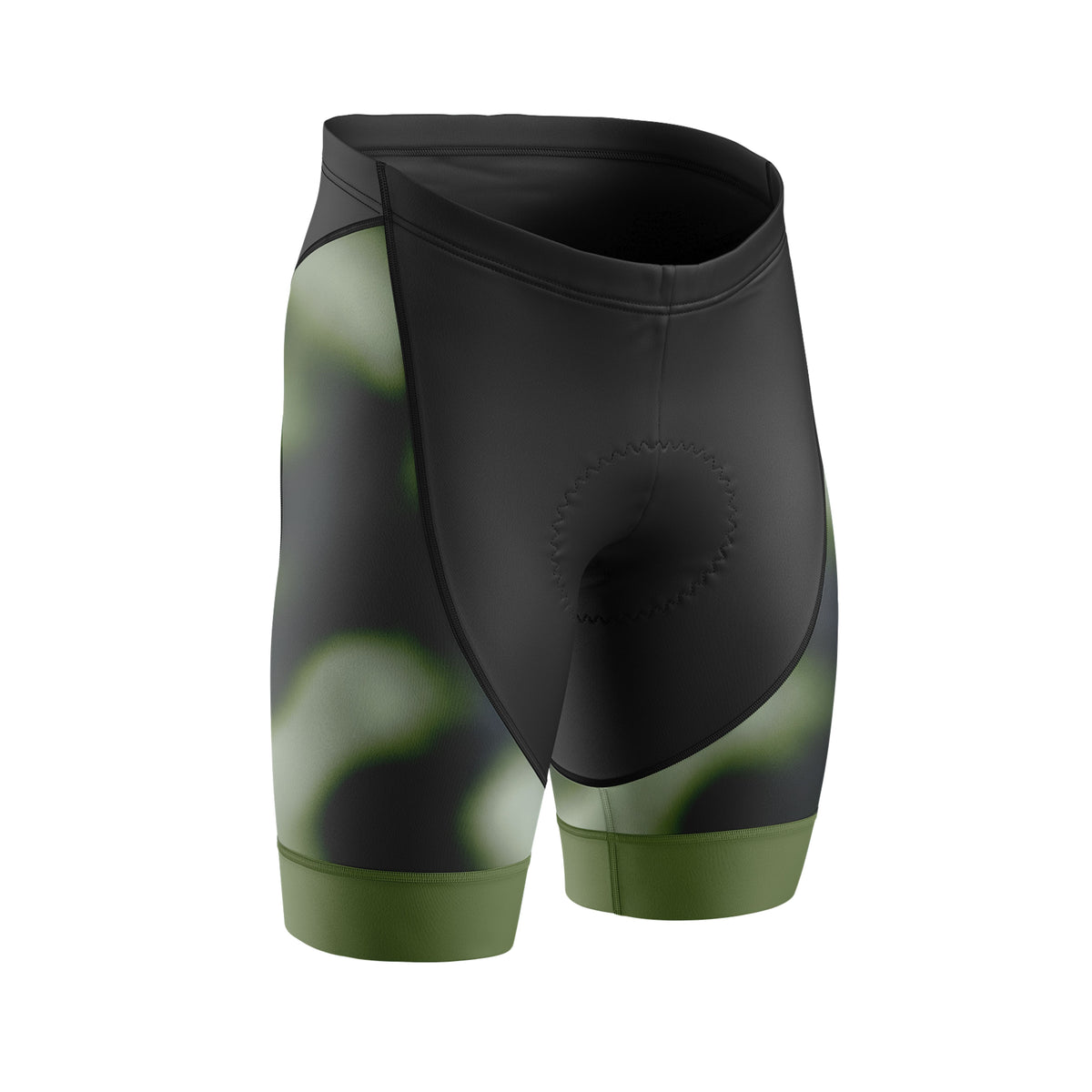 Women's Green Gradient Cycling Shorts