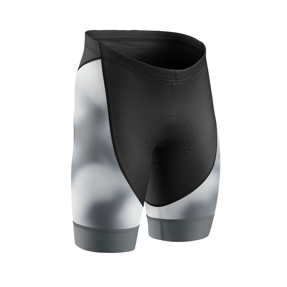 Women's Grey Gradient Cycling Shorts