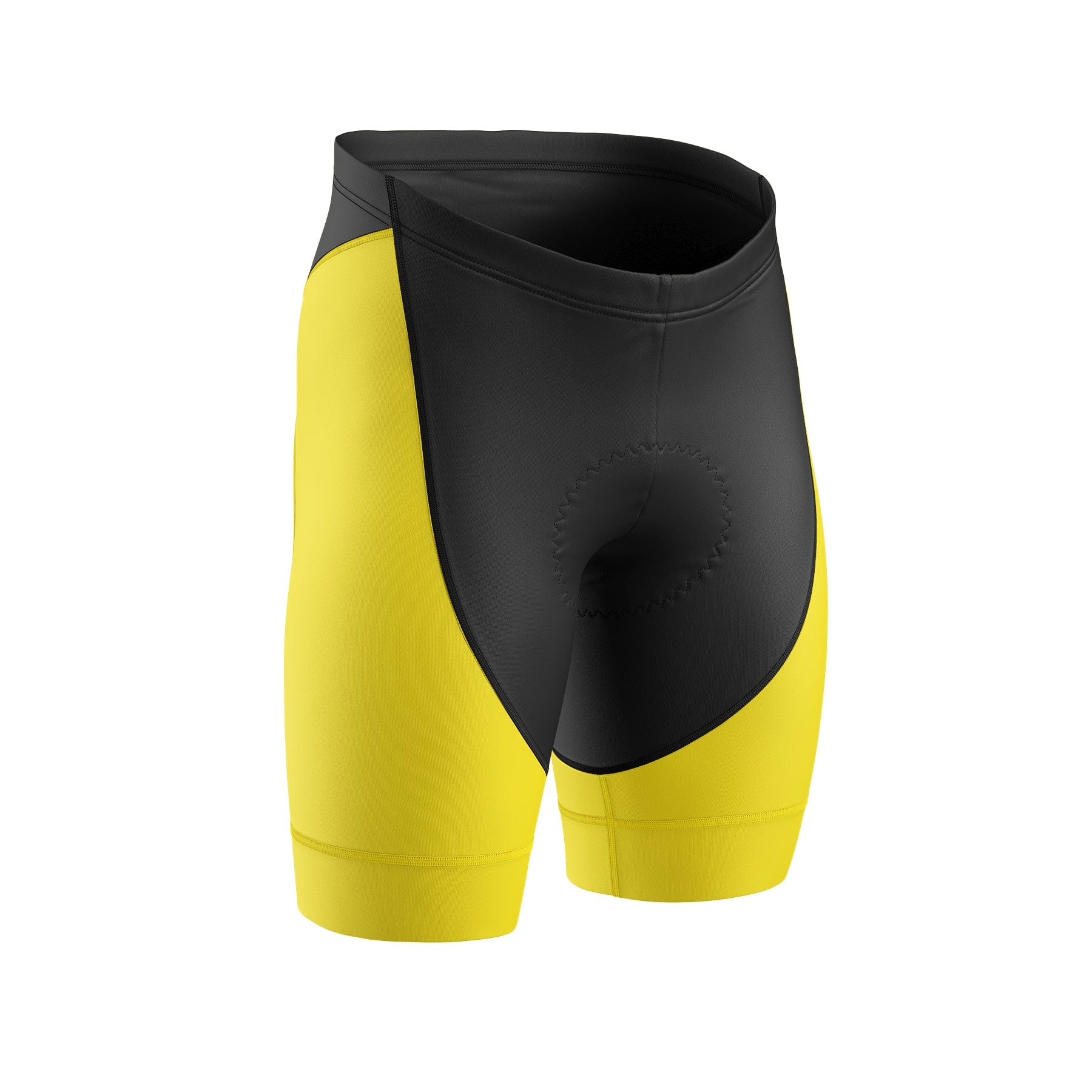 Yellow Gel Padded Cycling Shorts