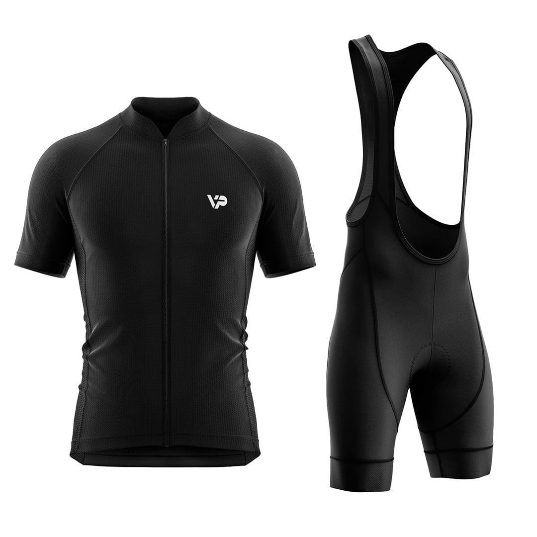 All Black Cycling Kit Victory Peak Cycling