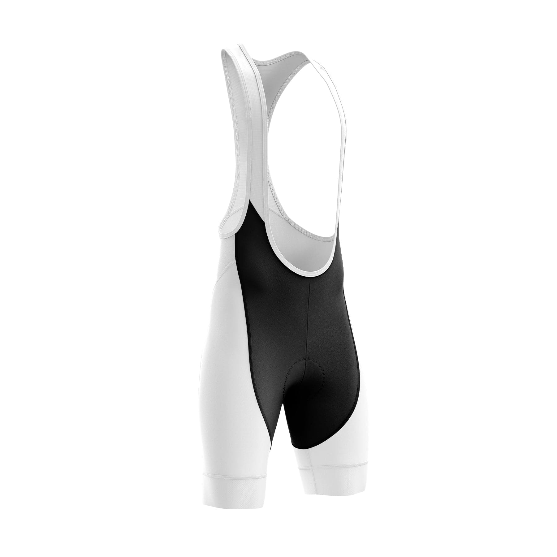 All White Cycling Bib Shorts Victory Peak Cycling