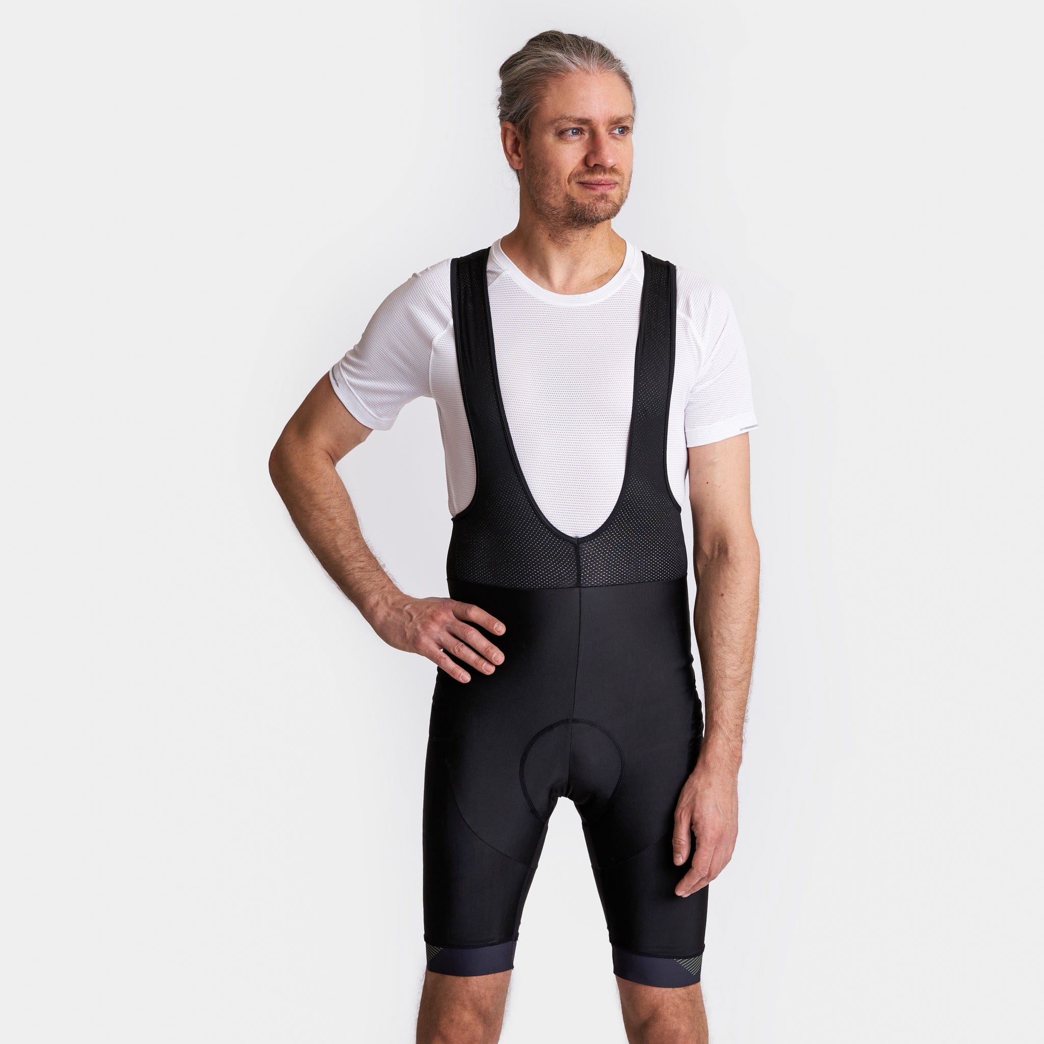 Black Cycling Bib Shorts VP1 Victory Peak Cycling