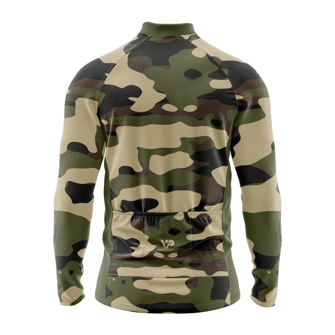 Victory Peak Best Mens Camouflage Long Sleeve Cycling Jersey