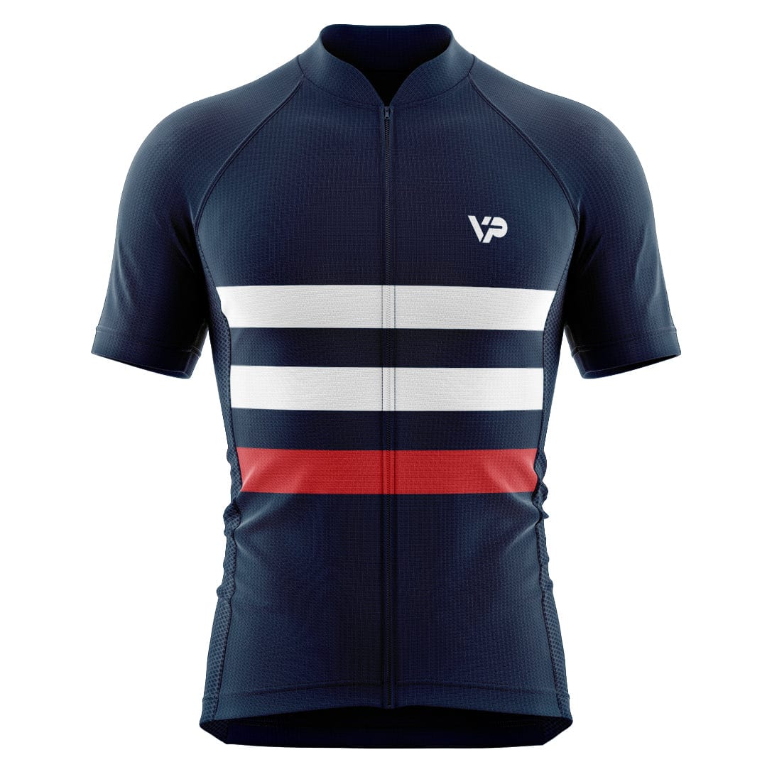 Victory Peak Best Mens Dark Blue Lines Cycling Kit