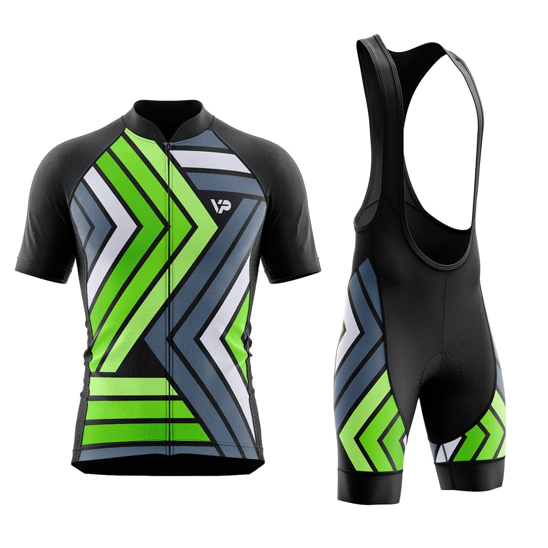 Green Blue Cycling Kit VP5 Victory Peak Cycling