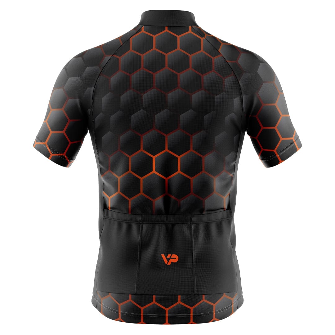 Victory Peak Best Mens Hexagon Cycling Kit - Orange