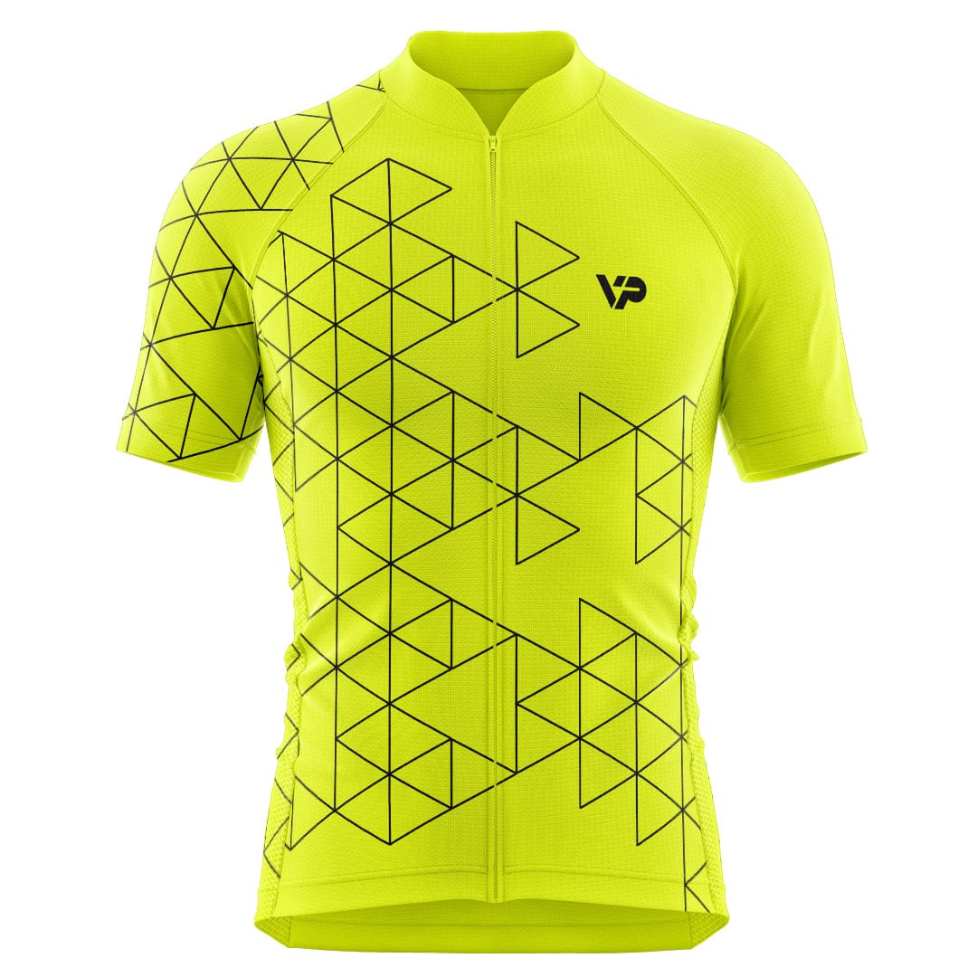 Hi Viz Cycling Jersey - Yellow Victory Peak Cycling