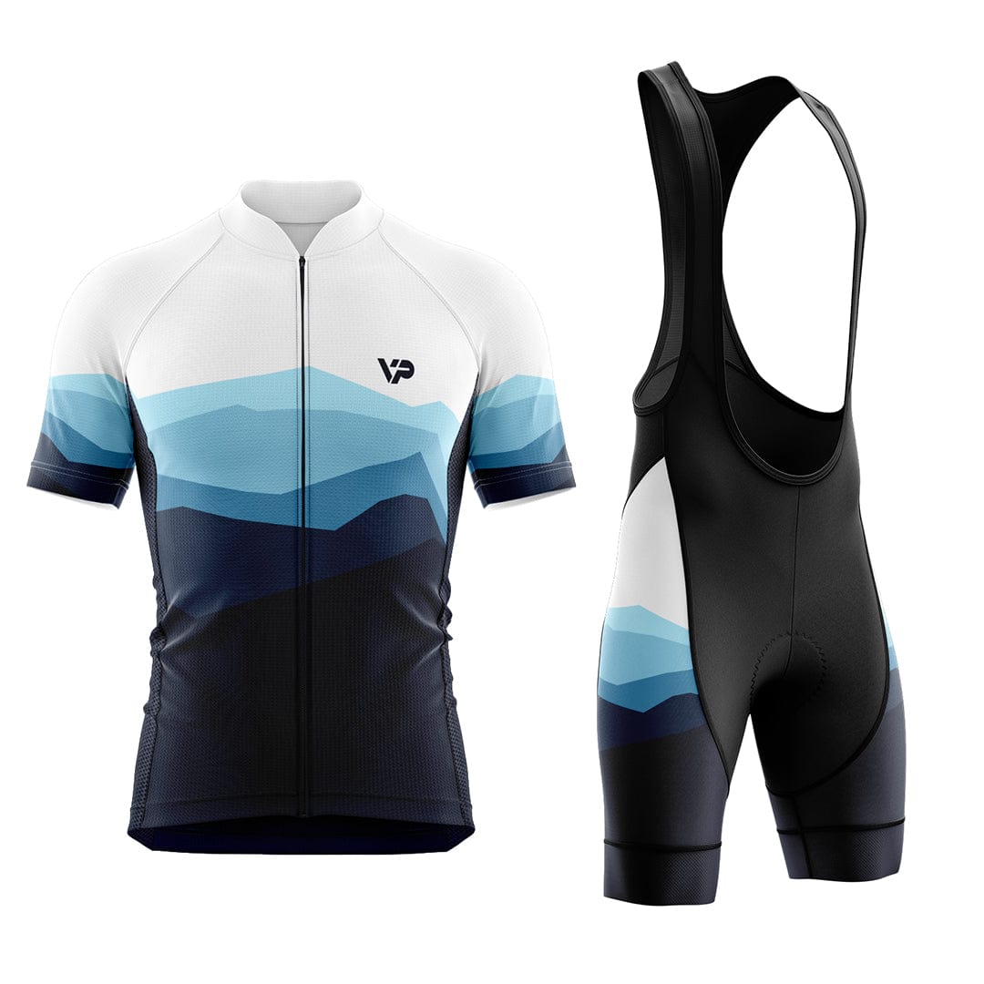 Mountains Cycling Kit - Blue Victory Peak Cycling