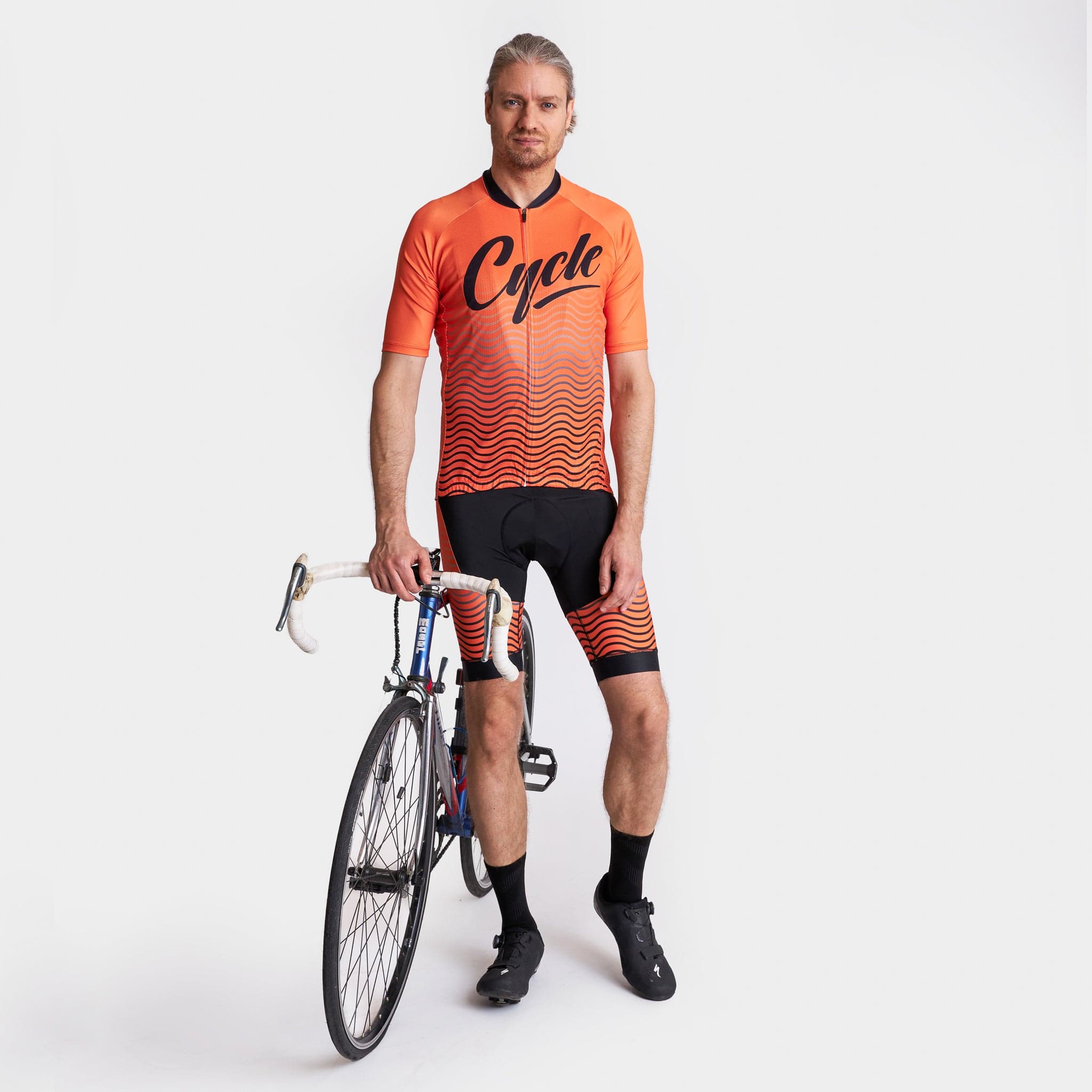 Victory Peak Best Mens Orange Cycling Bib Shorts VP12