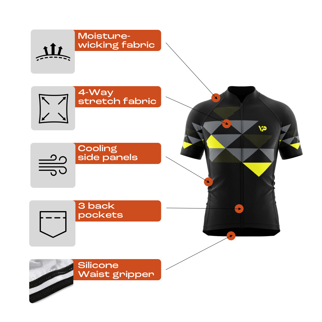 Victory Peak Best Mens Orange Cycling Kit