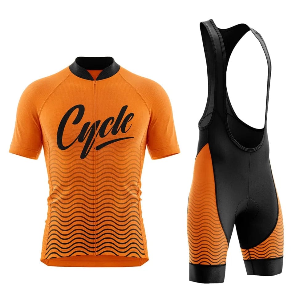 Victory Peak Best Mens Orange Cycling Kit VP12