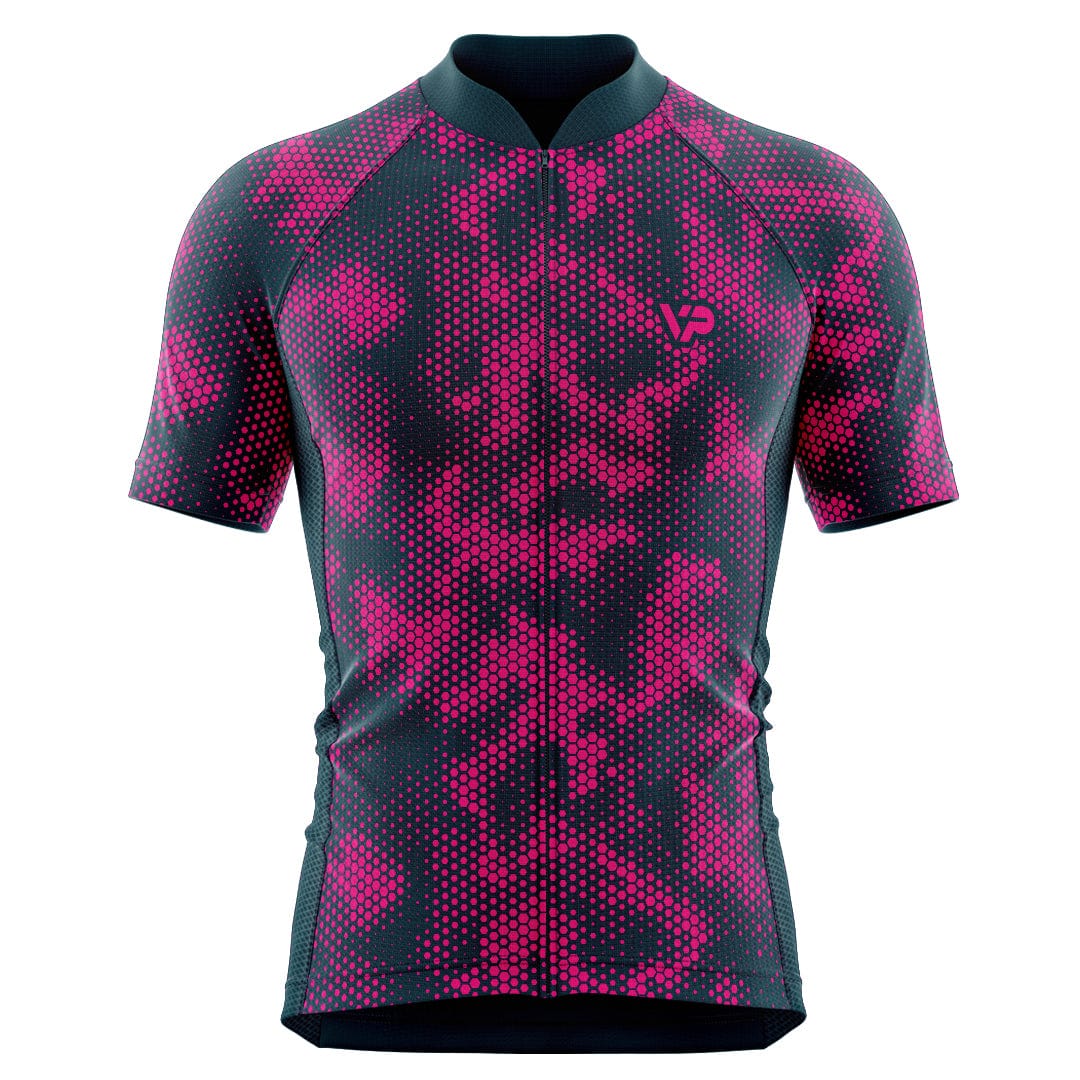 Victory Peak Best Mens Pink Pattern Cycling Kit