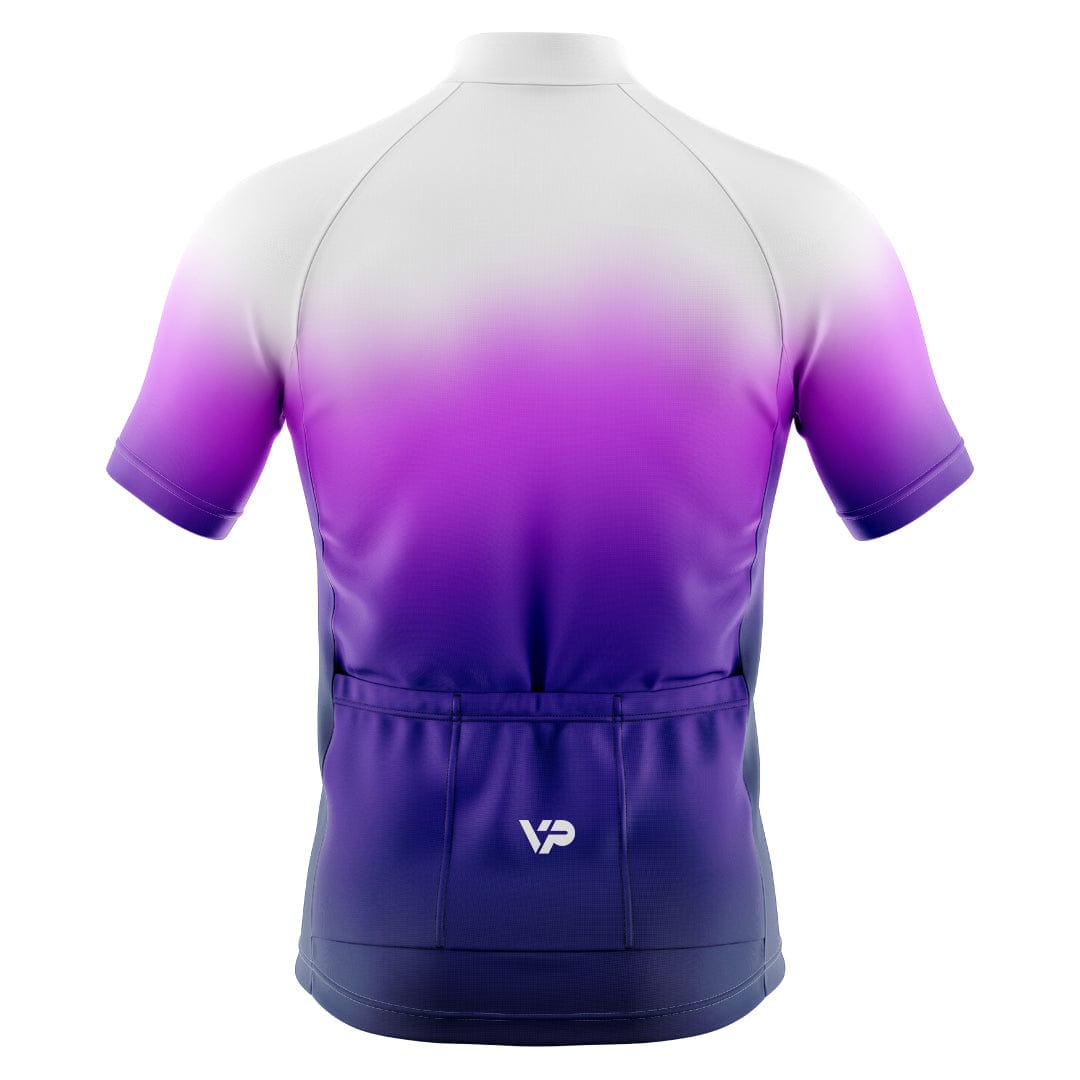 Victory Peak Best Mens Purple Gradient Cycling Jersey