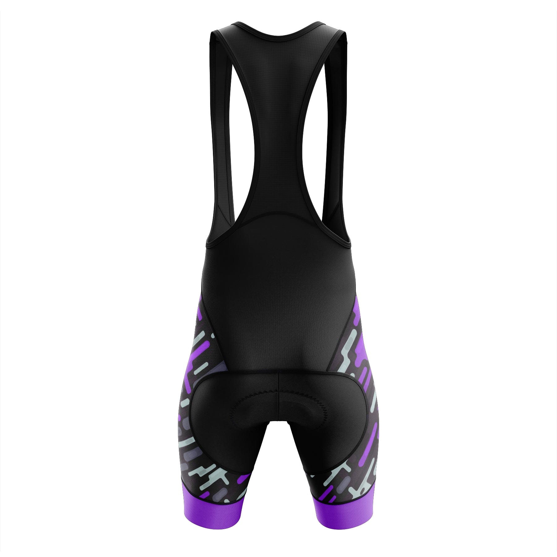 Victory Peak Best Mens Purple Pattern Cycling Bib Shorts