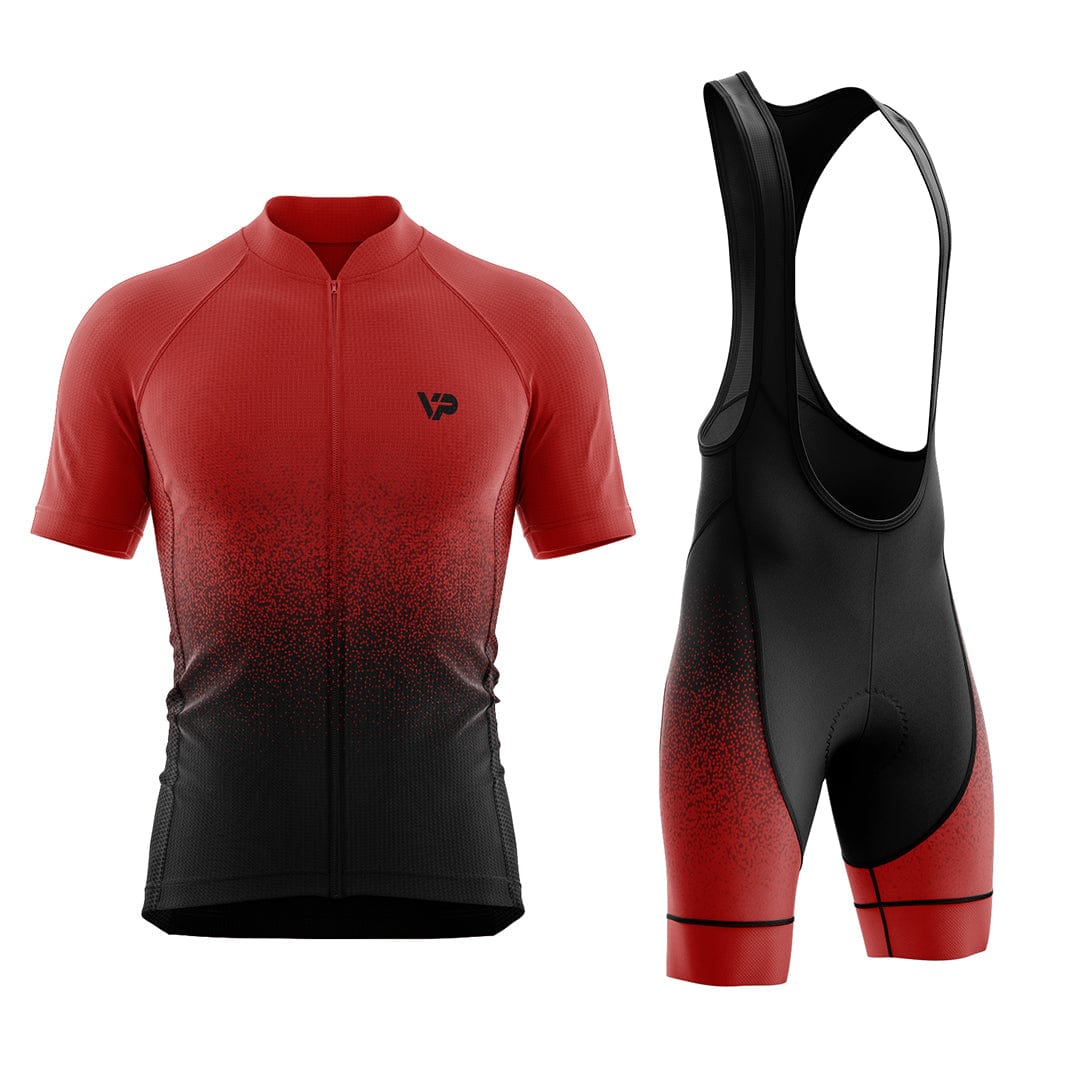 Red Gradient Cycling Kit Victory Peak Cycling