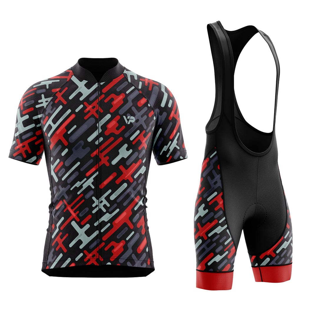 Red Colour Riding Kit Red Pattern Cycling Kit - 20% Off Now – Victory Peak Cycling