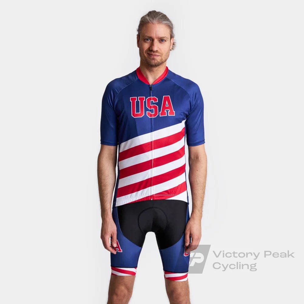 Victory Peak Best Mens USA Cycling Kit