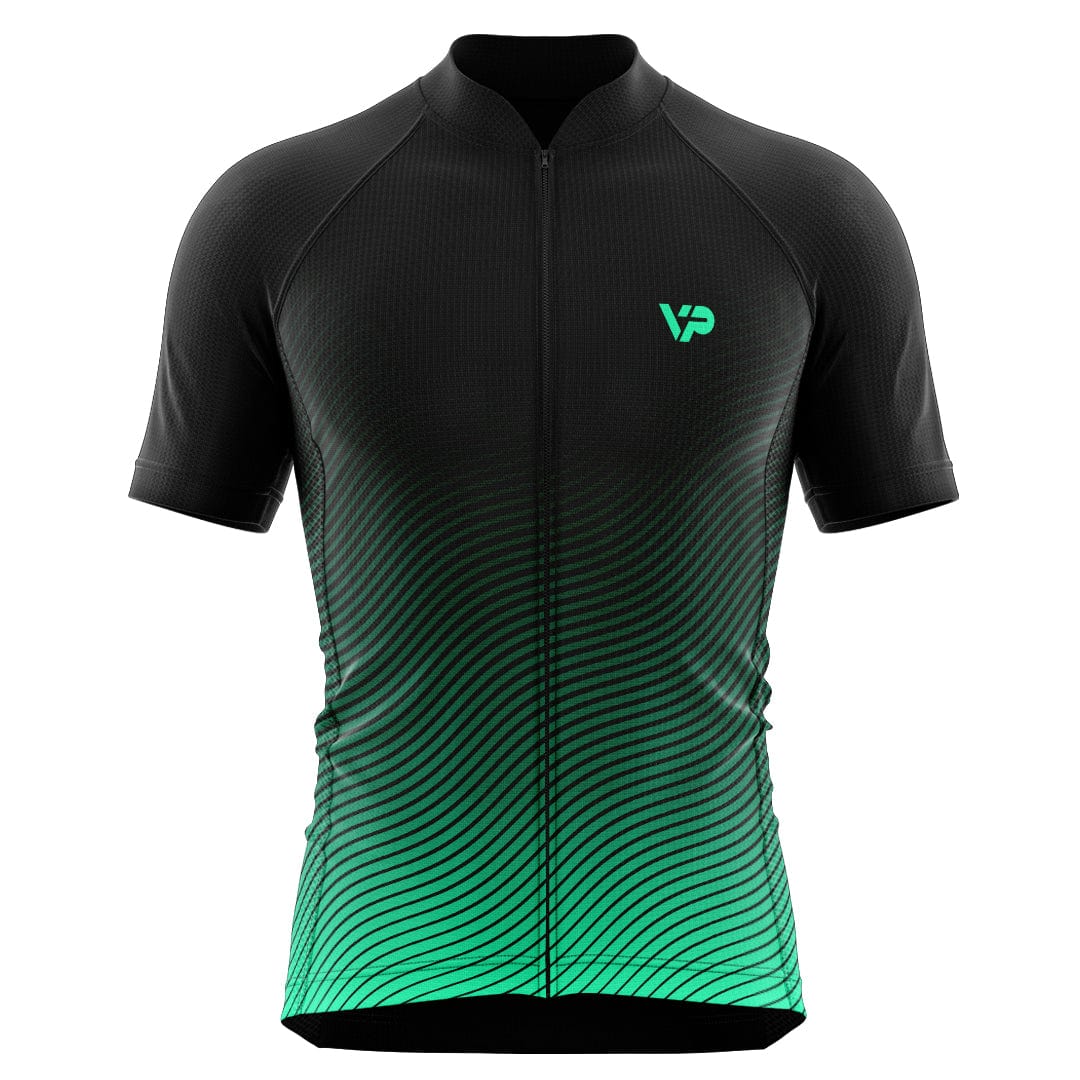 Wave Cycling Jersey - Turquoise Victory Peak Cycling